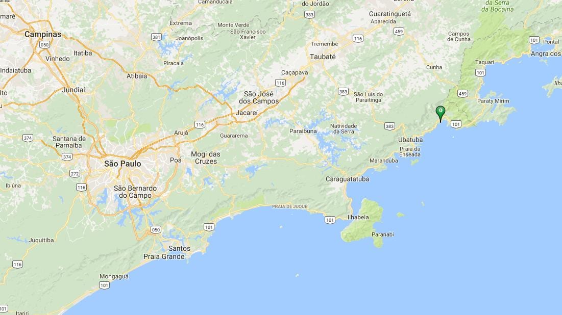 Harta e plazhit Puruba