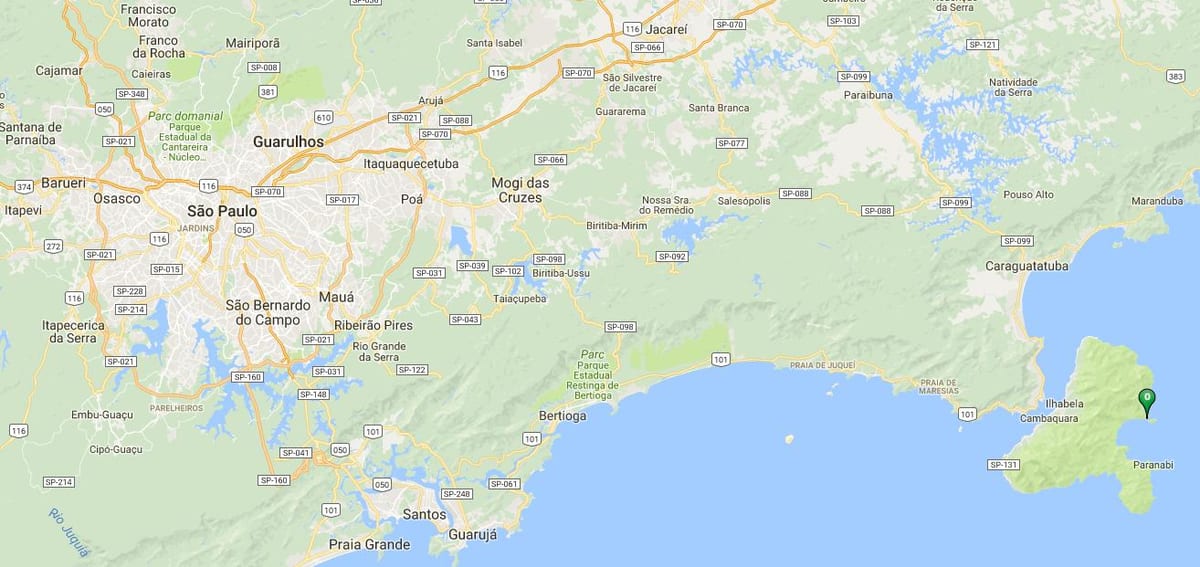 Harta e plazhit Saco a Eustáquio