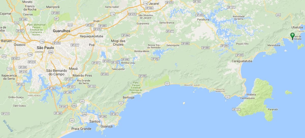 Harta e plazhit Saco da Ribeira