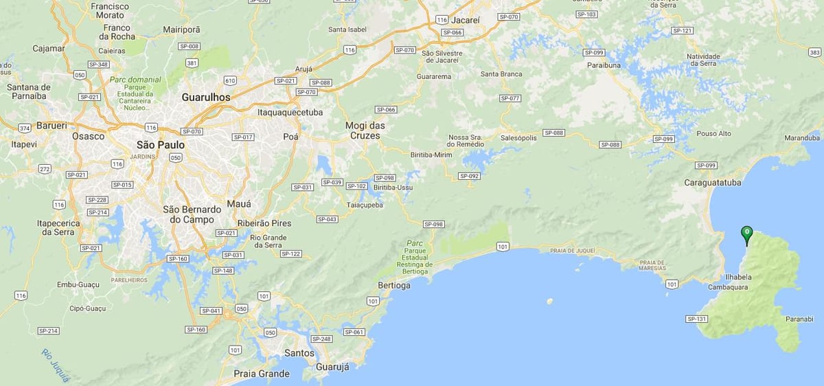 Harta e plazhit Siriúba