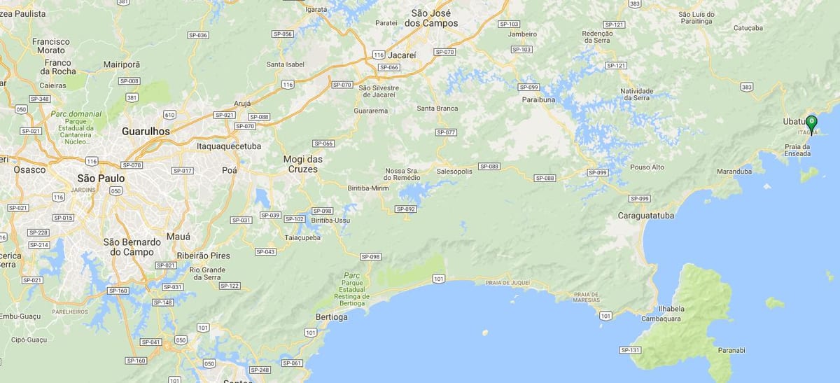 Harta e plazhit Tenório