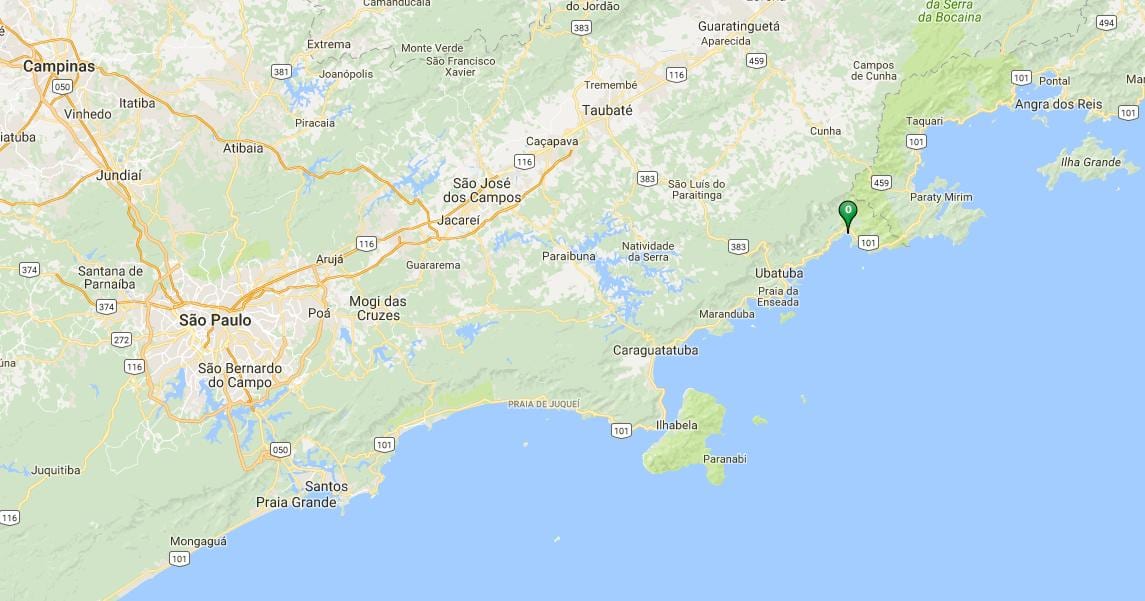 Harta e plazhit Ubatumirim