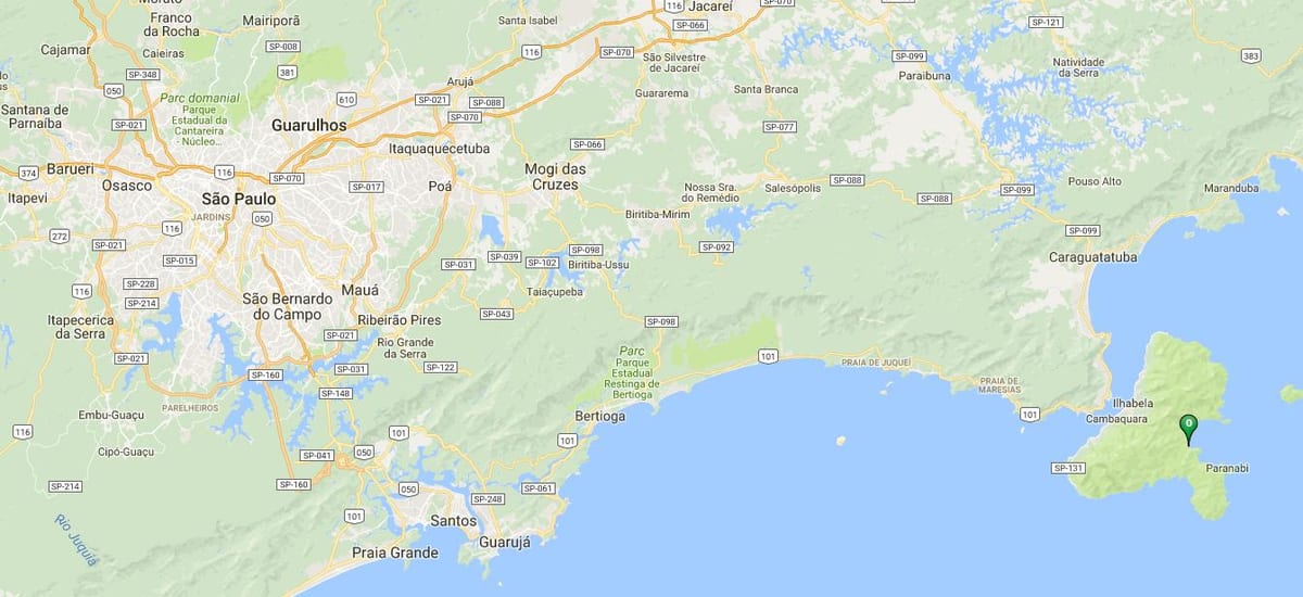 Harta e plazhit Vermelha