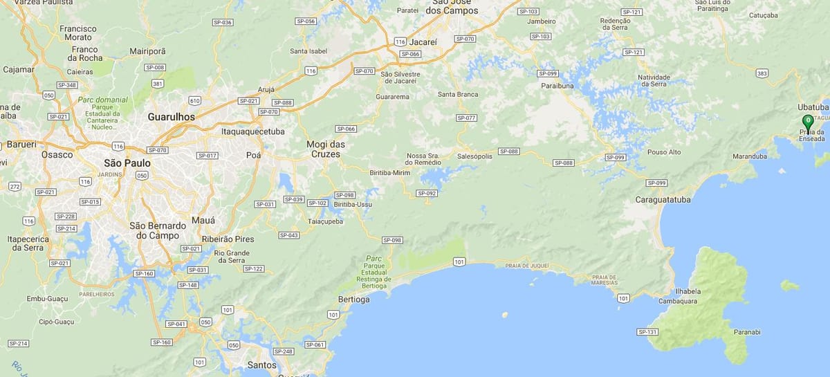 Harta e plazhit të Santa Rita