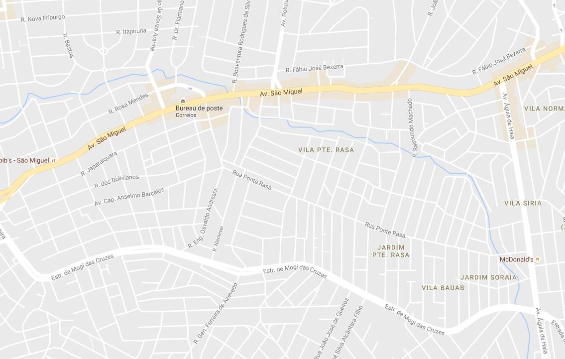 Harta e Ponte Rasa São Paulo