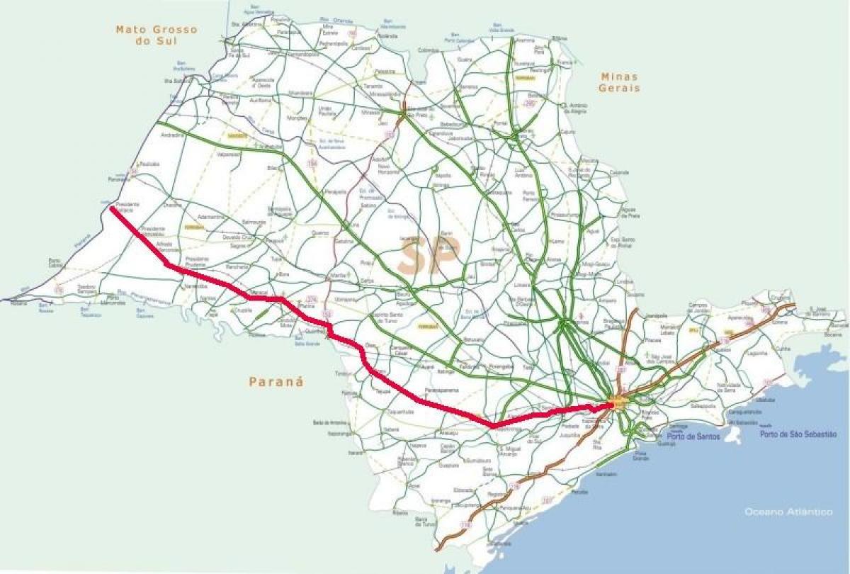 Harta e Raposo Tavares autostradë - PS-270