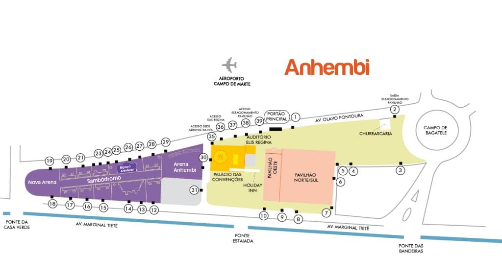 Harta e São Paulo Anhembi