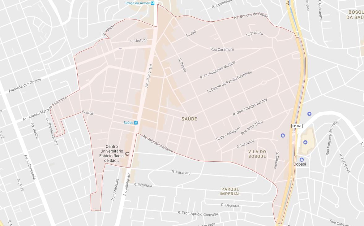 Harta e Saúde São Paulo