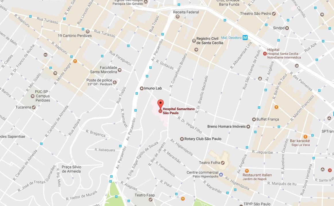Harta e Samaritano São Paulo spital