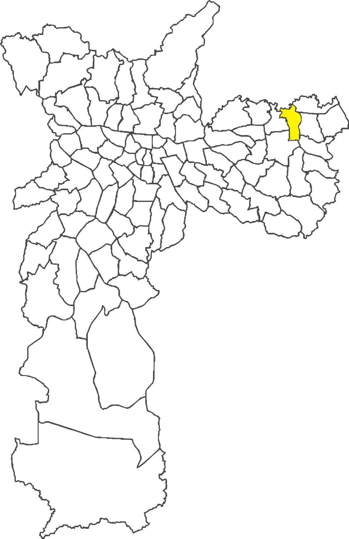 Harta e San Miguel Paulista qarkut