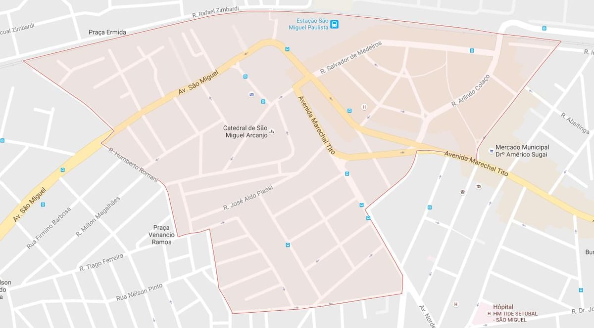 Harta e San Miguel Paulista São Paulo