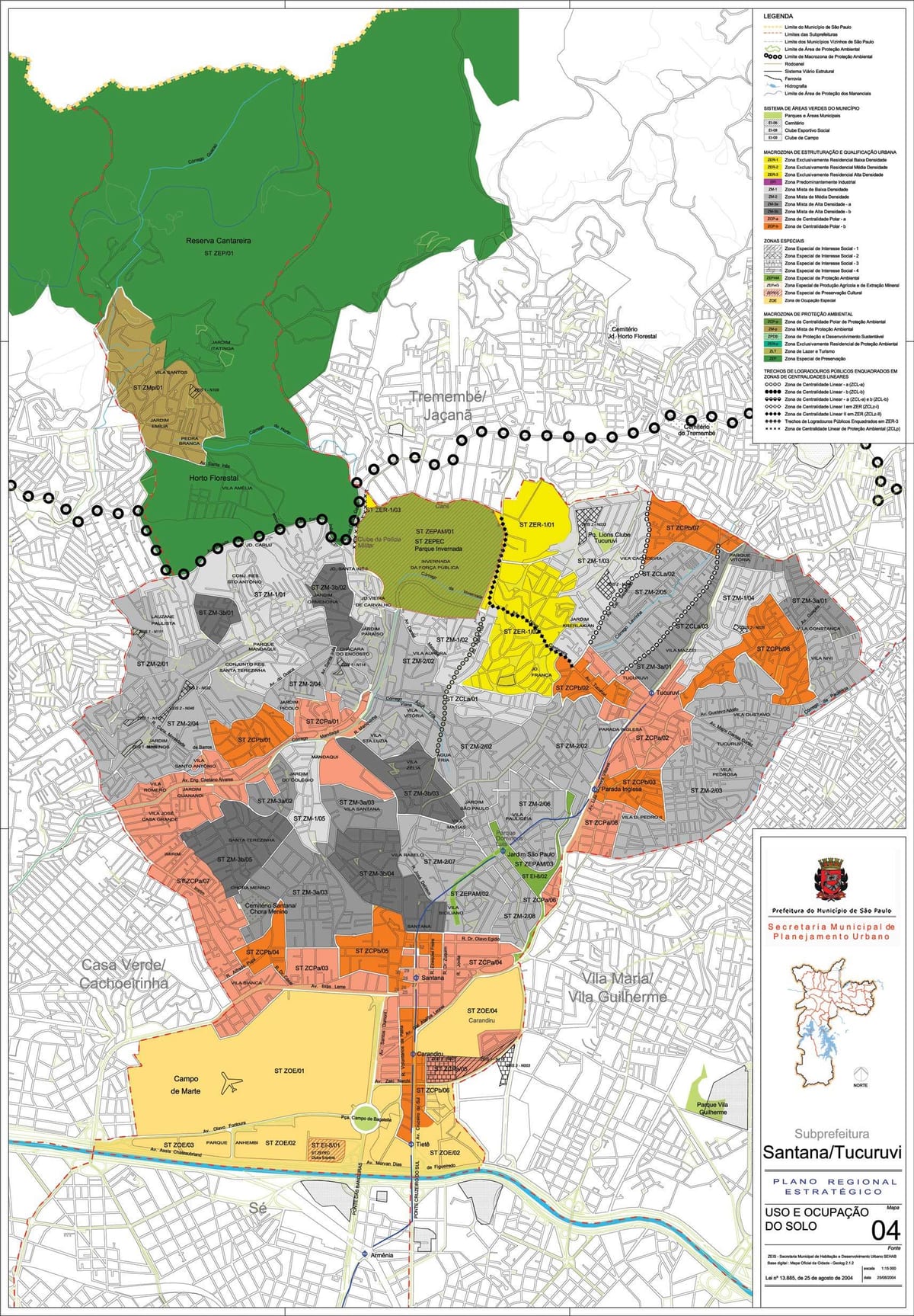 Harta e Santana São Paulo - Pushtimi i tokës