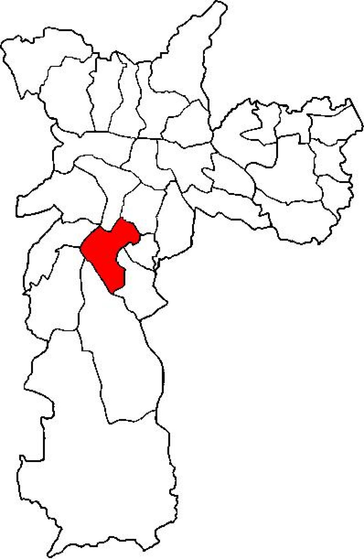 Harta e Santo Amaro nën-prefekturës São Paulo
