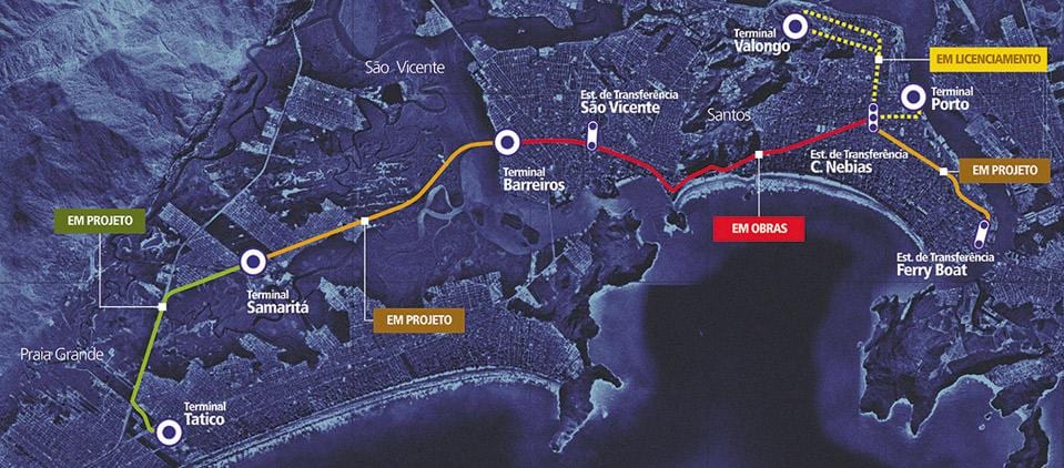 Harta e Sistema Integrado Metropolitano - SIM