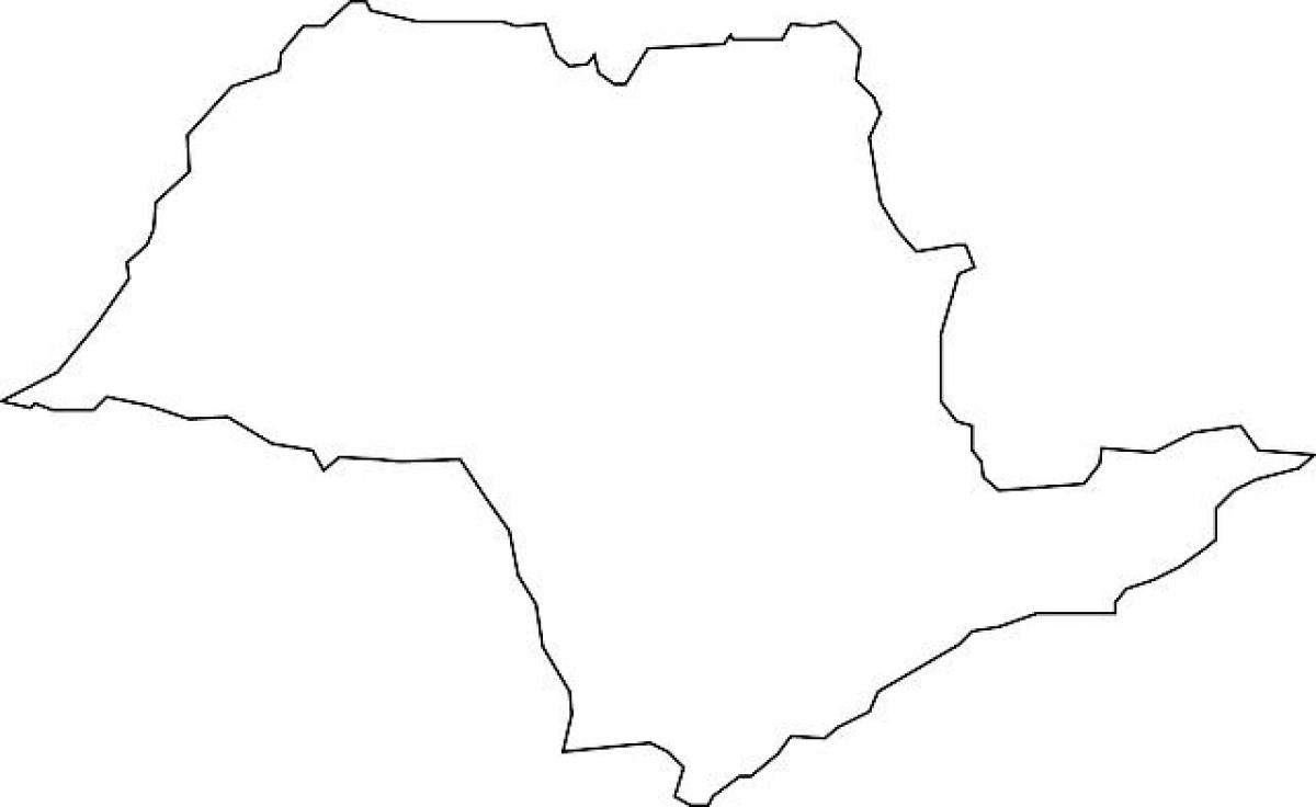 Harta e São Paulo vektor