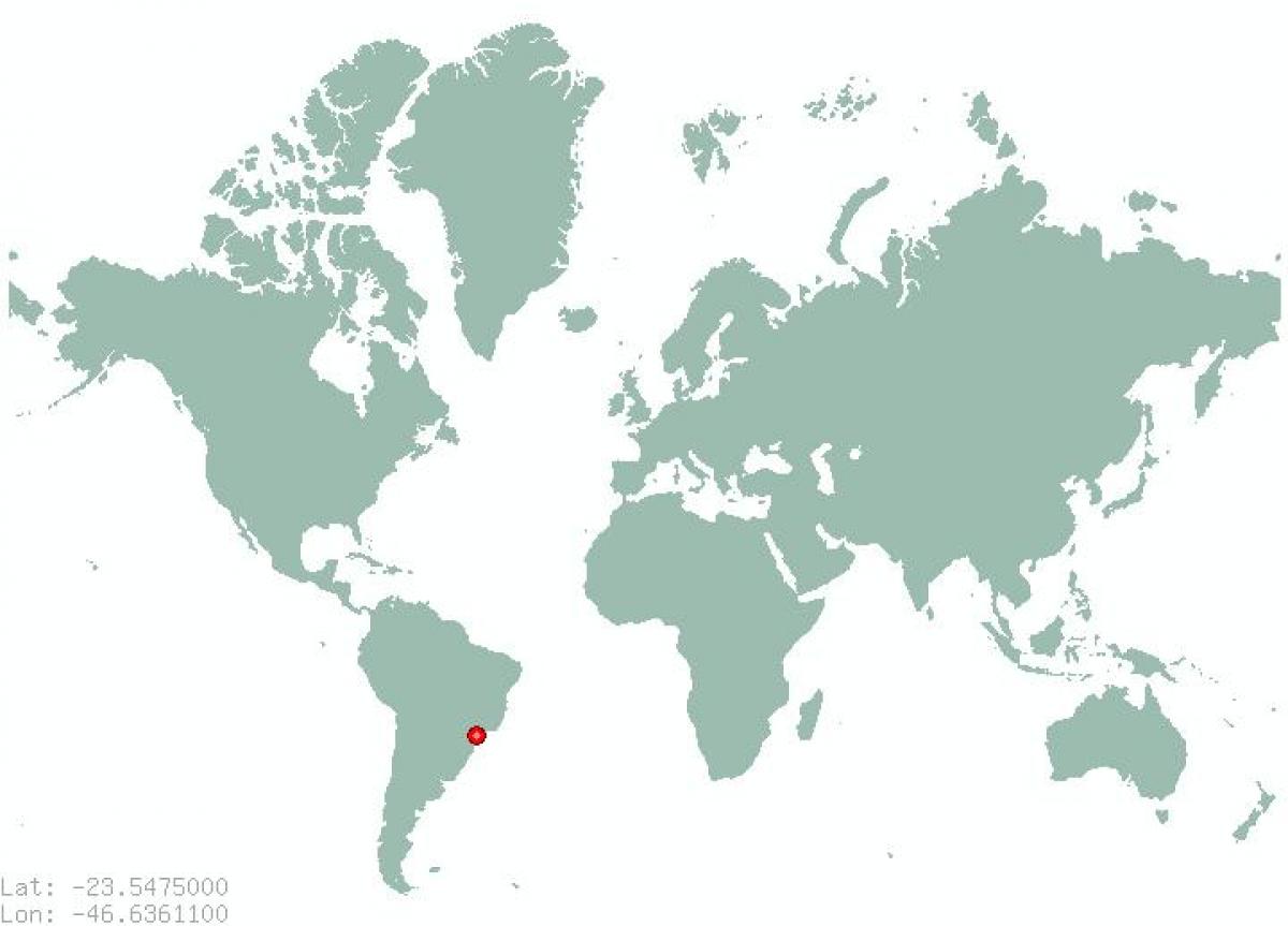 Harta e São Paulo në botë
