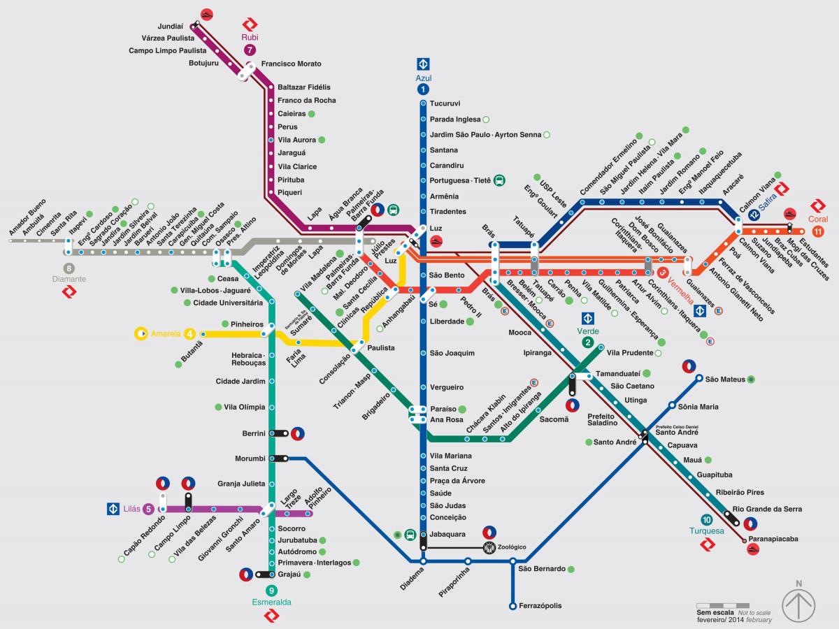 Harta e São Paulo transporton