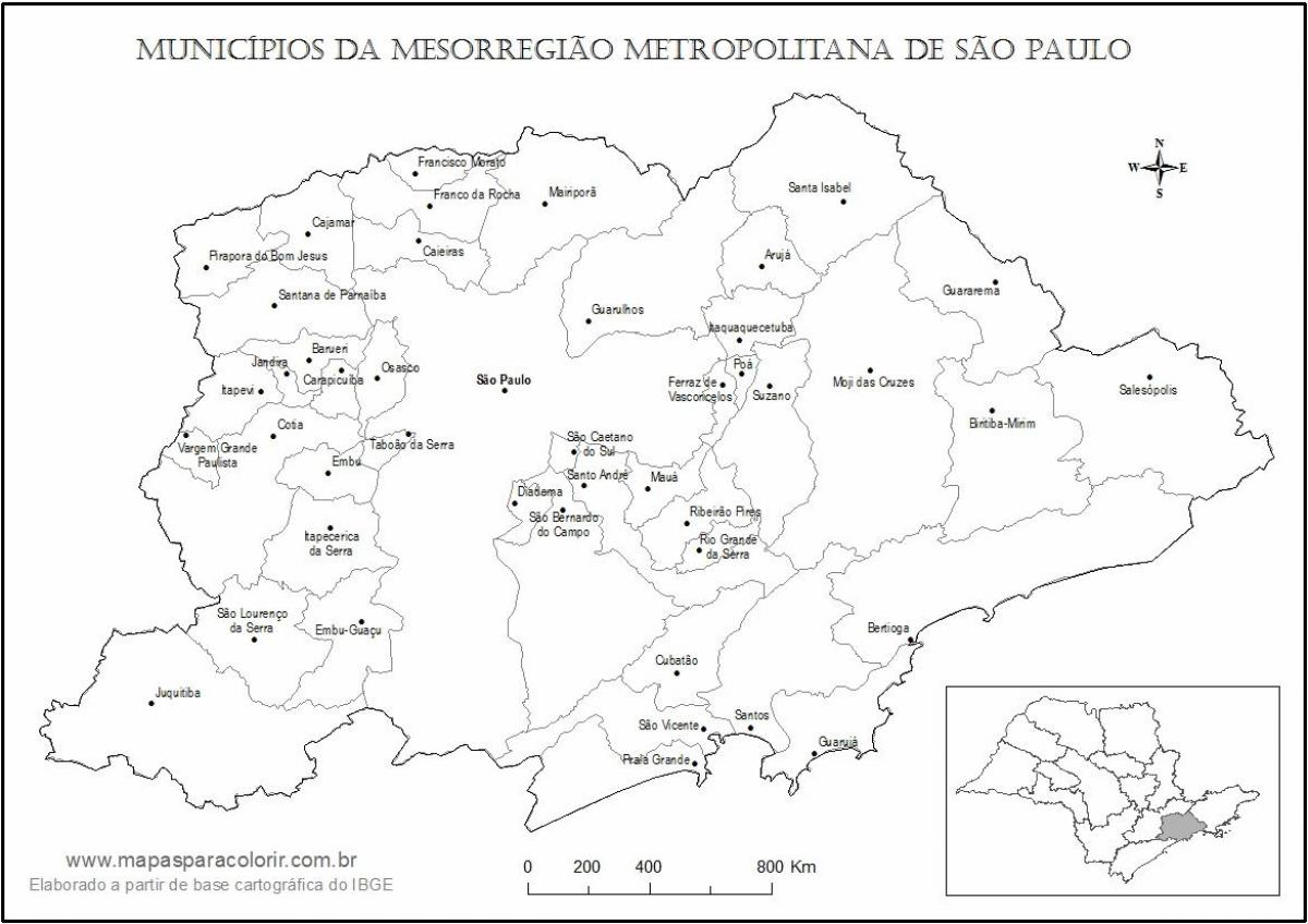 Harta e São Paulo e virgjër