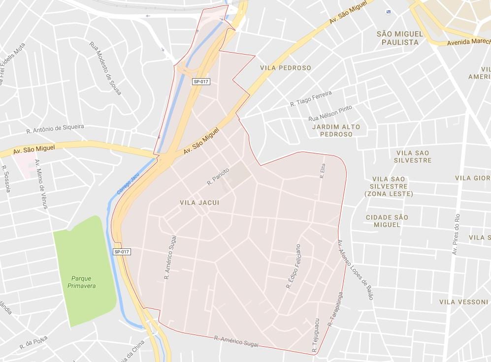 Harta e Vila Jacuí São Paulo