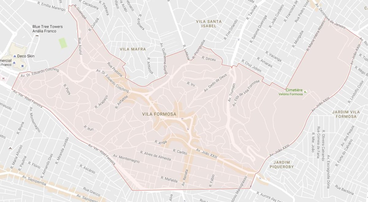 Harta e Vila Mësueses São Paulo