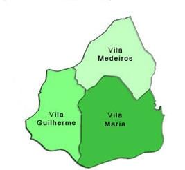 Harta e Vila Maria nën-prefekturës