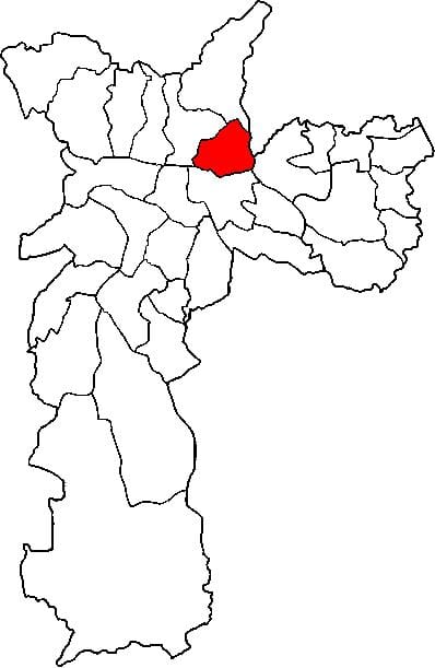 Harta e Vila Maria nën-prefekturës São Paulo
