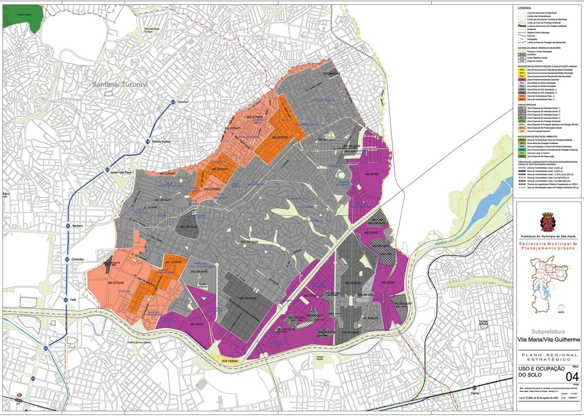 Harta e Vila Maria São Paulo - Pushtimi i tokës