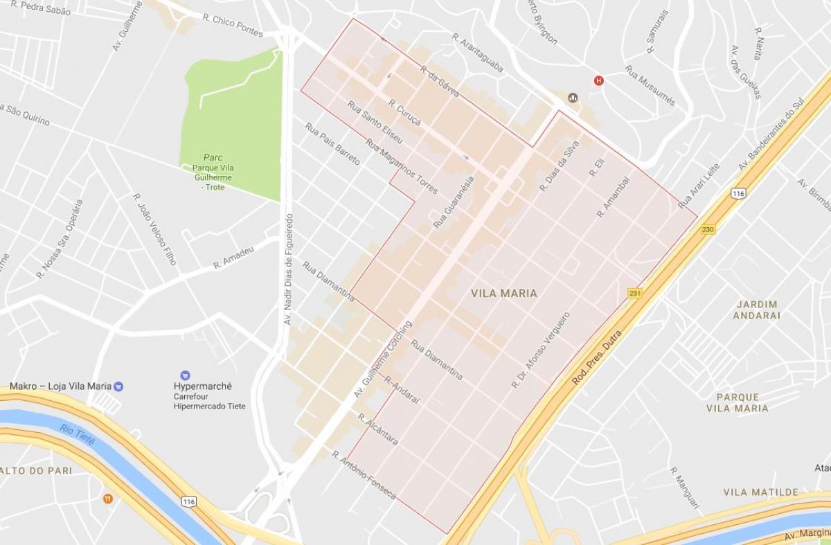 Harta e Vila Maria São Paulo