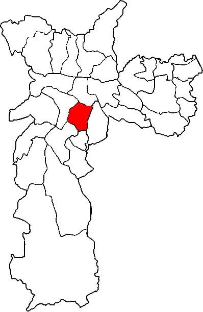 Harta e Vila Mariana nën-prefekturës São Paulo