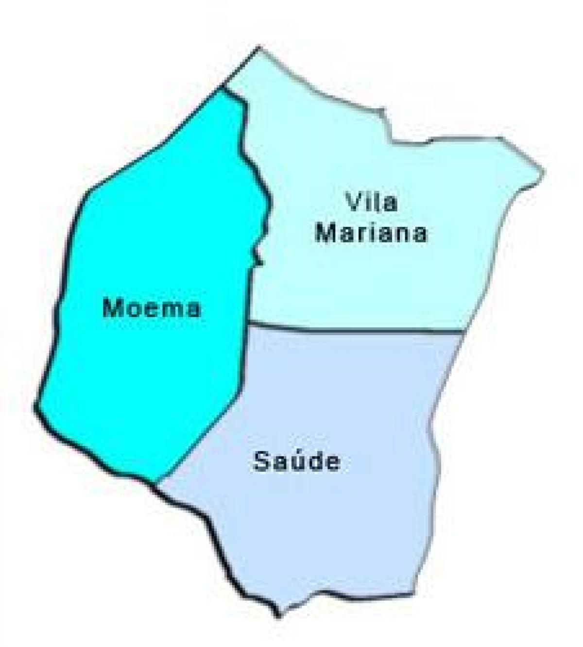 Harta e Vila Mariana nën-prefekturës