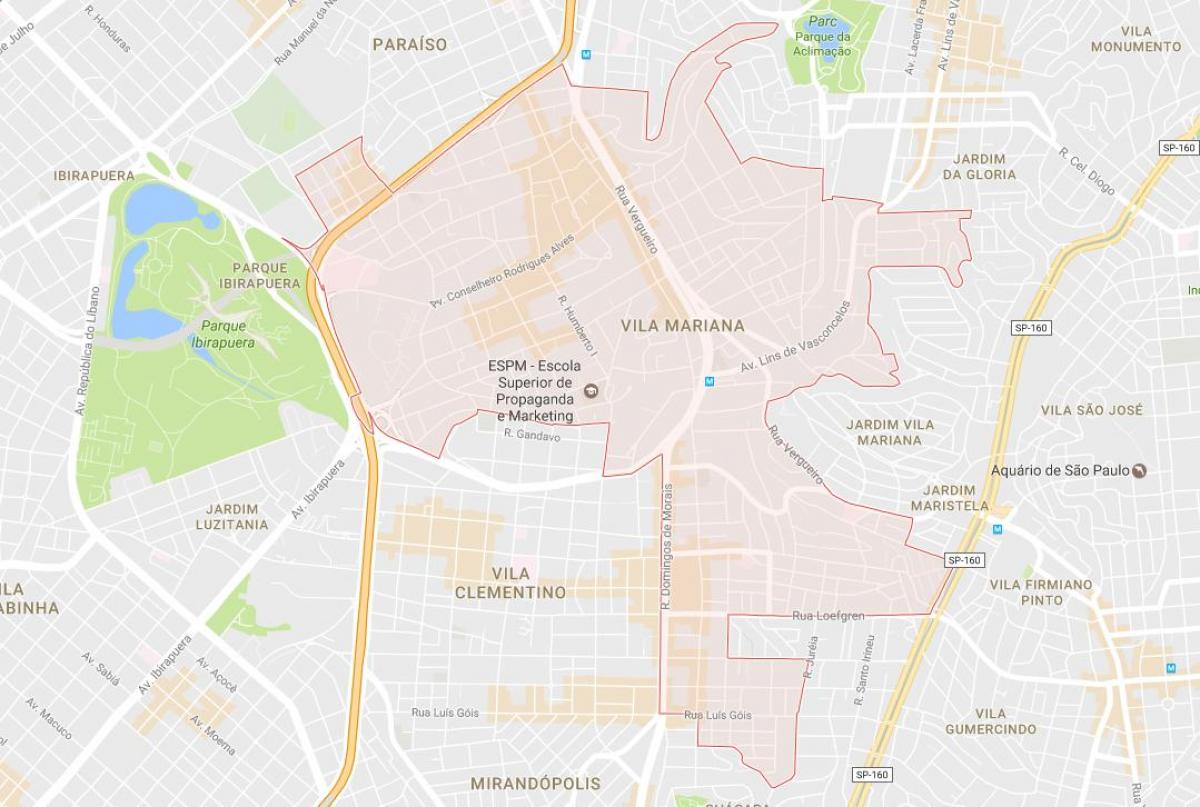 Harta e Vila Mariana São Paulo