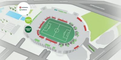Harta e Allianz Parque - më e Ulët stadium