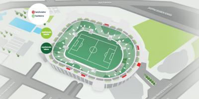 Harta e Allianz Parque - Sipërme stadium