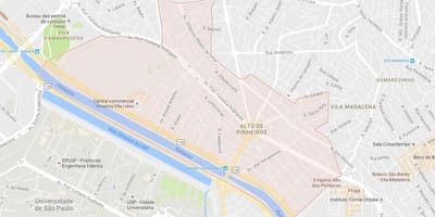 Harta e Alto de Pinheiros São Paulo