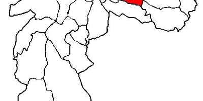 Harta e Aricanduva-Vila të Mësueses nën-prefekturës São Paulo