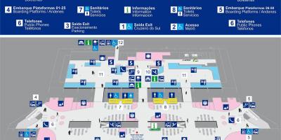 Harta e bus terminal Tietê