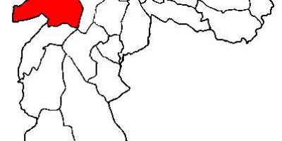 Harta e Butantã nën-prefekturës São Paulo