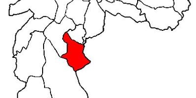 Harta e Cidade Ademar nën-prefekturës São Paulo