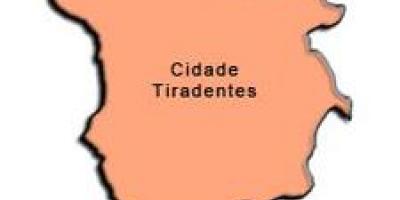 Harta e Cidade Tiradentes nën-prefekturës