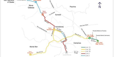 Harta e corredor metropolitano Biléo Soaresh