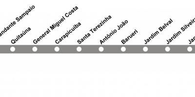 Harta e CPTM São Paulo - Line 10 - Diamant