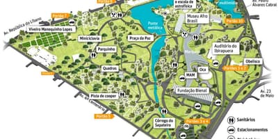 Harta e Ibirapuera Park São Paulo