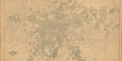 Harta e ish-São Paulo - 1943