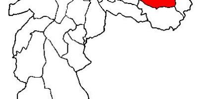 Harta e Itaquera nën-prefekturës São Paulo