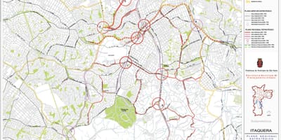 Harta e Itaquera São Paulo - Rrugët