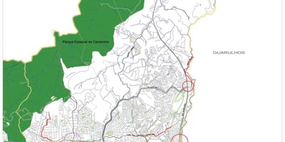 Harta e Jaçanã-Tremembé São Paulo - Rrugët