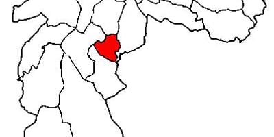 Harta e Jabaquara nën-prefekturës São Paulo