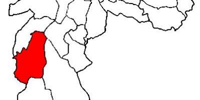 Harta e M'Boi Mirim nën-prefekturës São Paulo