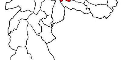 Harta e Mooca nën-prefekturës São Paulo