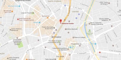 Harta e Palácio dos Correios São Paulo